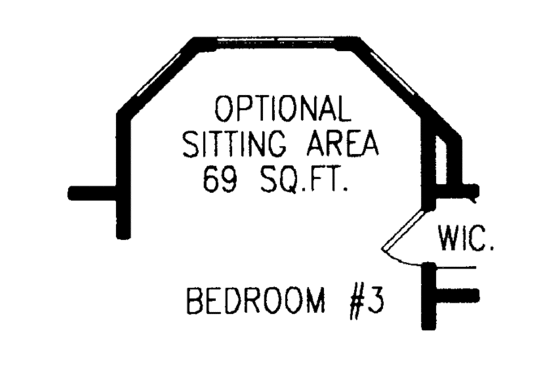 Floor Plan - Other Floor 1 for Traditional House Plan #54-196 - 4 bed, 3.5 bath