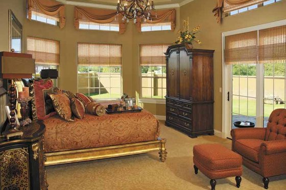 Interior - Master Bedroom for Mediterranean House Plan #930-57 - 4 bed, 3.5 bath