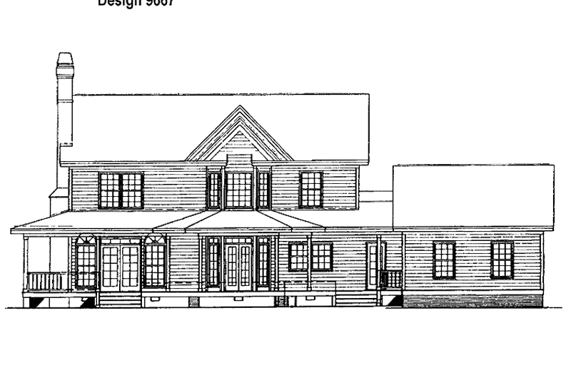 Home Plan - Exterior - Rear Elevation for Victorian House Plan #929-116 - 4 bed, 2.5 bath