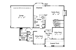 Floor Plan - Main Floor for Country House Plan #927-545 - 3 bed, 2.5 bath
