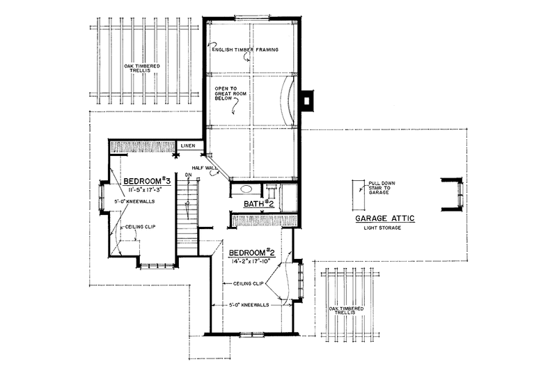 Dream House Plan - Floor Plan - Upper Floor for European House Plan #1016-68 - 3 bed, 2.5 bath