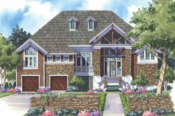 Exterior - Front Elevation 3 for Craftsman House Plan #930-154 - 3 bed, 3 bath