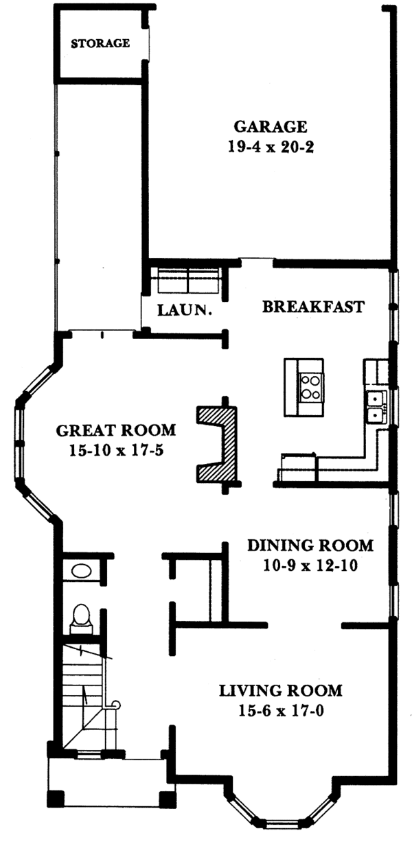 Dream House Plan - Victorian Floor Plan - Main Floor Plan #1047-32