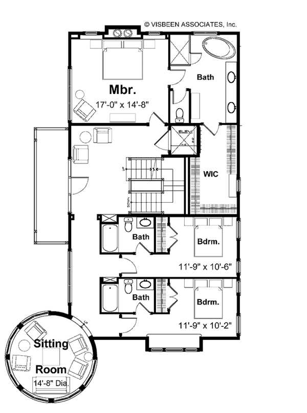 Home Plan - Craftsman Floor Plan - Upper Floor Plan #928-63