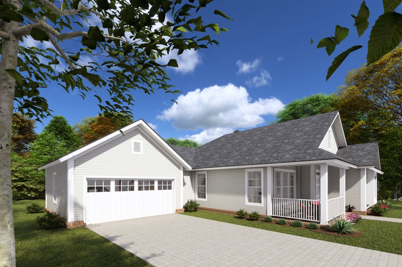 House Blueprint - Exterior - Other Elevation 1 House Plan #513-2069 - 3 bed, 2 bath