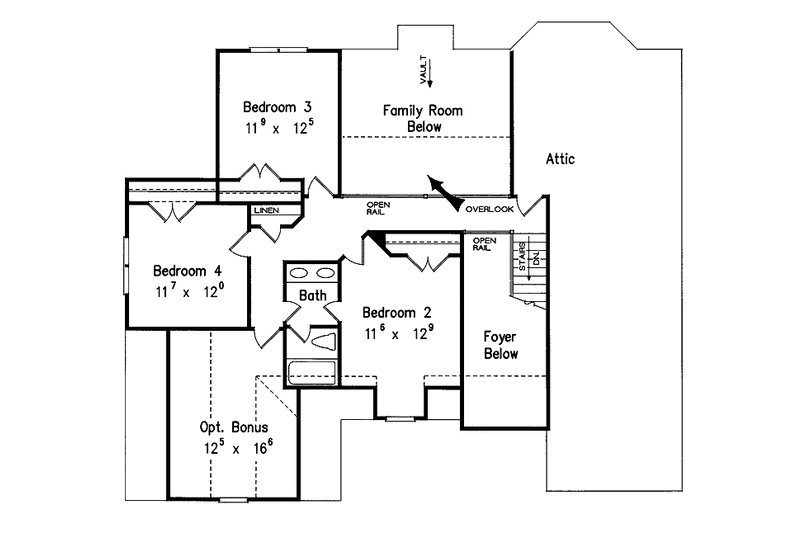 House Plan Design - Floor Plan - Upper Floor for Traditional House Plan #927-111 - 4 bed, 2.5 bath