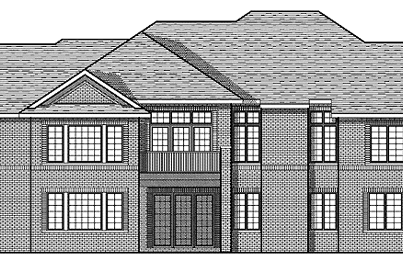 Dream House Plan - Exterior - Rear Elevation for Traditional House Plan #70-1395 - 2 bed, 2.5 bath