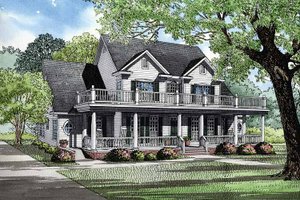 Country Exterior - Front Elevation Plan #17-2674