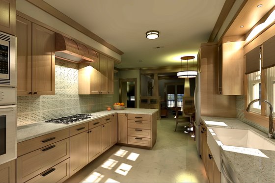 Interior - Kitchen for Craftsman House Plan #489-13 - 3 bed, 2 bath