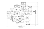 European Style House Plan - 4 Beds 4.5 Baths 4923 Sq/Ft Plan #1054-93 