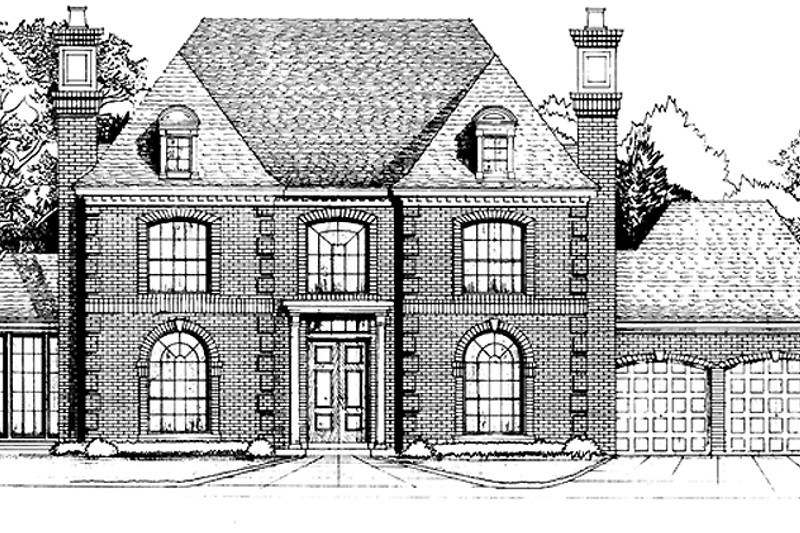 Home Plan - European Exterior - Front Elevation Plan #974-25