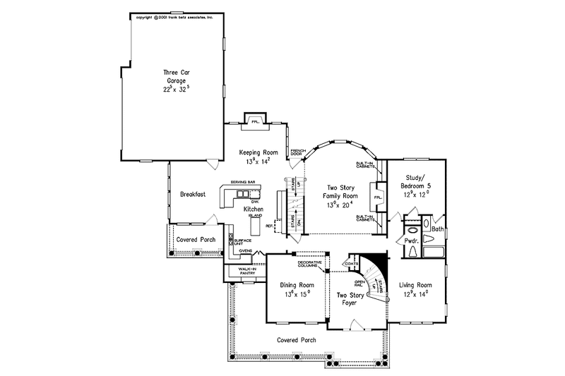 Dream House Plan - Floor Plan - Main Floor for Classical House Plan #927-845 - 5 bed, 4.5 bath