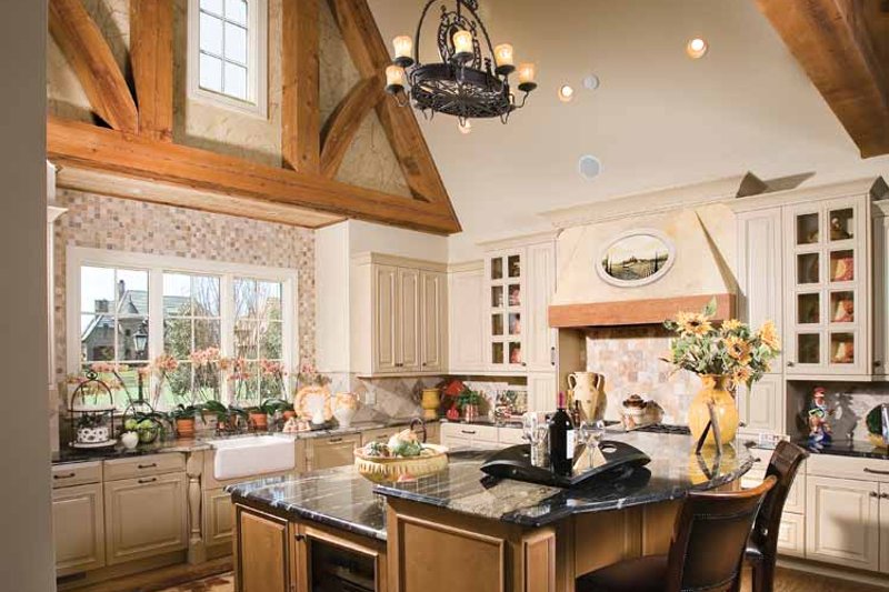 Dream House Plan - Interior - Kitchen for European House Plan #453-606 - 3 bed, 4.5 bath