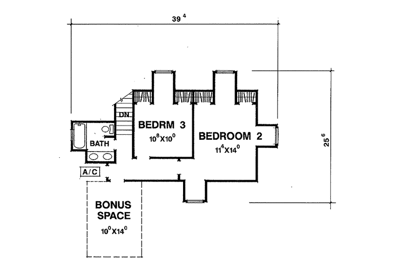 Dream House Plan - Floor Plan - Upper Floor for Victorian House Plan #472-77 - 3 bed, 2.5 bath