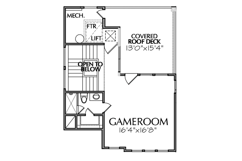 Architectural House Design - Floor Plan - Other Floor for Mediterranean House Plan #1021-13 - 3 bed, 4.5 bath