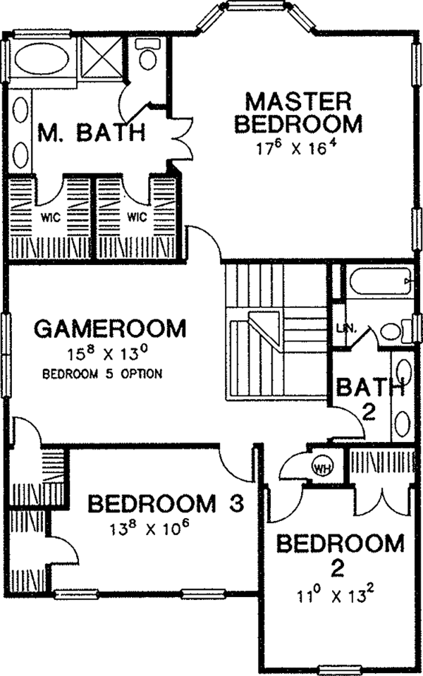 House Design - Country Floor Plan - Upper Floor Plan #472-176