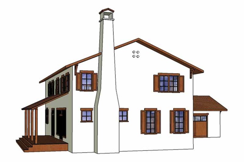 Home Plan - Exterior - Other Elevation for Mediterranean House Plan #1042-9 - 4 bed, 3.5 bath