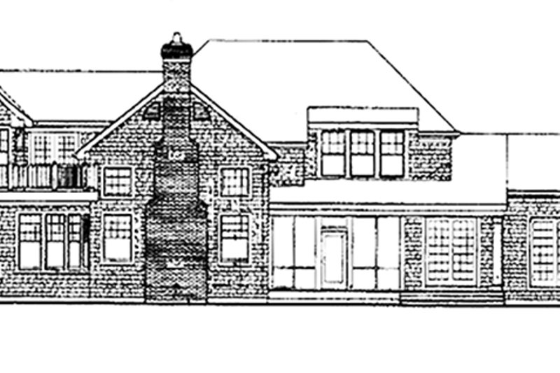 Architectural House Design - Exterior - Rear Elevation for Craftsman House Plan #314-294 - 5 bed, 5.5 bath