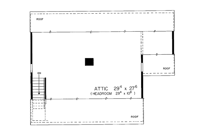 Home Plan - Floor Plan - Other Floor for Tudor House Plan #72-789 - 4 bed, 2.5 bath