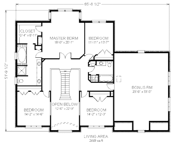 Traditional Style House Plan - 4 Beds 2.5 Baths 4397 Sq/Ft Plan #414 ...