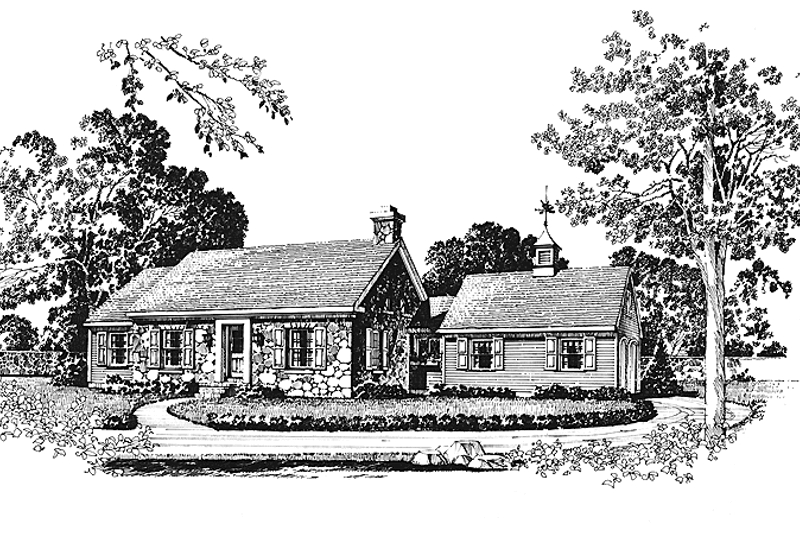 Architectural House Design - Colonial Exterior - Front Elevation Plan #1016-12