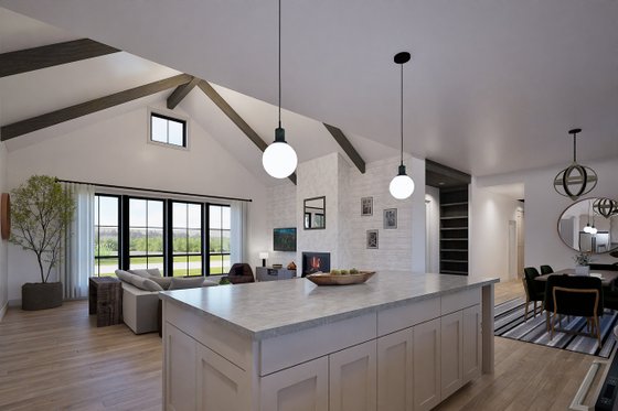 Interior - Family Room 2 for Farmhouse House Plan #1105-13 - 3 bed, 2.5 bath