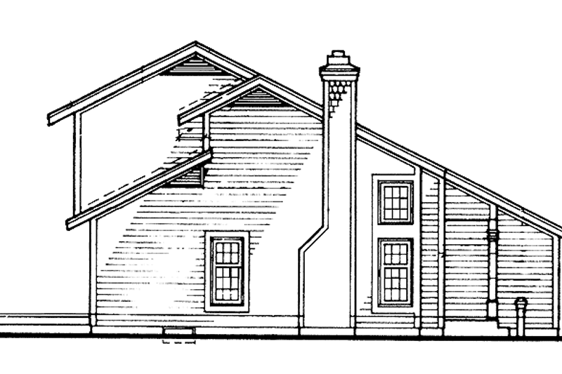 Dream House Plan - Exterior - Other Elevation for Contemporary House Plan #320-1496 - 3 bed, 2 bath