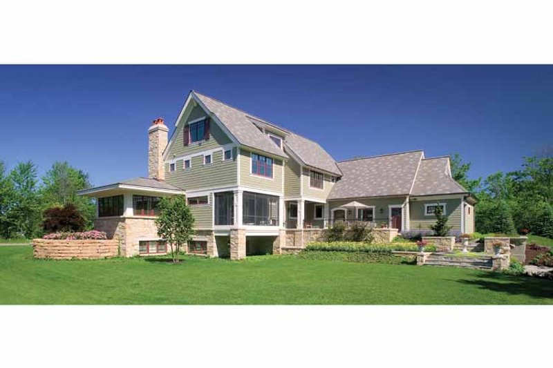 Dream House Plan - Exterior - Rear Elevation 4 for Craftsman House Plan #928-19 - 4 bed, 3.5 bath