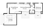 Modern Style House Plan - 2 Beds 2 Baths 2032 Sq/Ft Plan #497-22 
