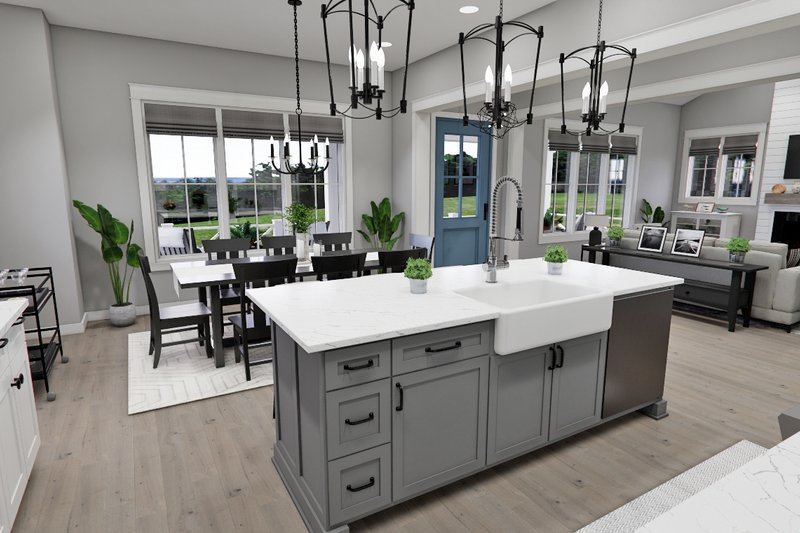 House Blueprint - Interior - Kitchen 3 for Farmhouse House Plan #51-1276 - 4 bed, 3.5 bath