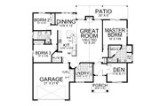 Craftsman Style House Plan - 4 Beds 2 Baths 1935 Sq/Ft Plan #112-308 Floor 
