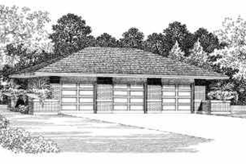 Home Plan - Traditional Exterior - Front Elevation Plan #72-250