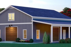 Country Exterior - Front Elevation Plan #932-994