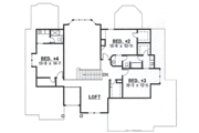 European Style House Plan - 4 Beds 3 Baths 3216 Sq/Ft Plan #67-711 