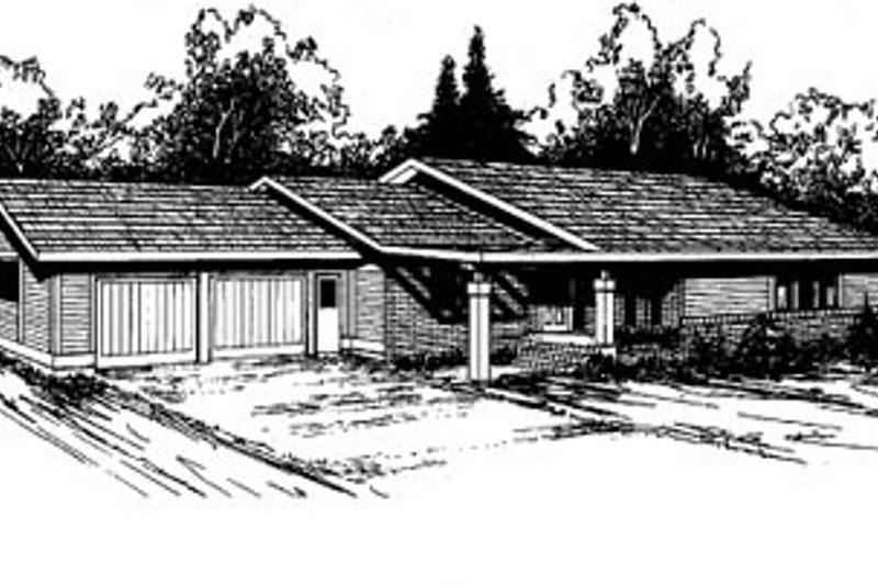 Home Plan - Ranch Exterior - Front Elevation Plan #60-114