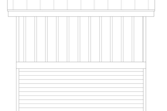 Exterior - Rear Elevation for Contemporary House Plan #932-520, 0 bath