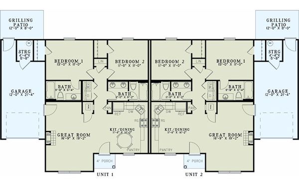 Home Plan - Traditional Floor Plan - Main Floor Plan #17-2433