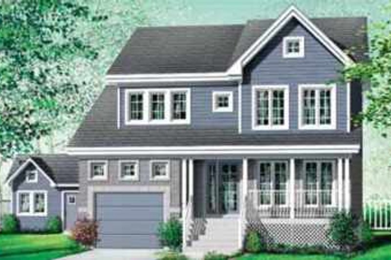 Home Plan - Traditional Exterior - Front Elevation Plan #25-208