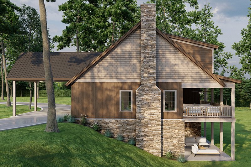 Architectural House Design - Exterior - Other Elevation 1 for Cottage House Plan #923-322 - 3 bed, 3 bath