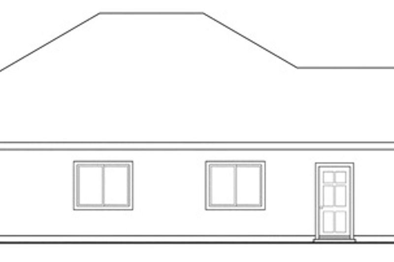 Home Plan - Exterior - Other Elevation 1 for Ranch House Plan #124-313 - 3 bed, 2 bath