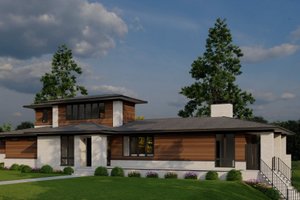 Exterior - Other Elevation for Modern House Plan #923-432 - 4 bed, 5.5 bath