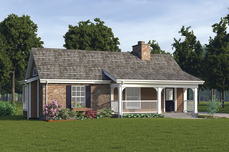 Home Plan - Cottage Exterior - Front Elevation Plan #57-269