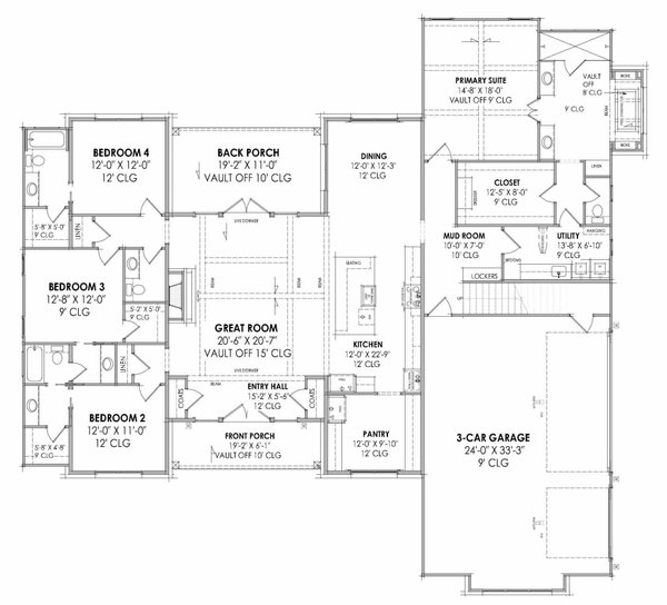 European Floor Plan - Main Floor Plan #1096-61