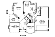European Style House Plan - 4 Beds 2.5 Baths 3398 Sq/Ft Plan #48-110 