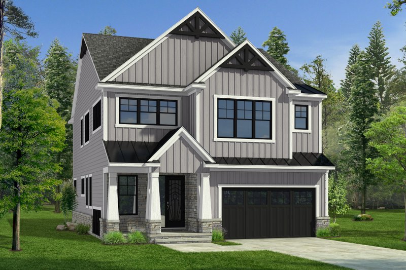 House Plan Design - Farmhouse Exterior - Front Elevation Plan #1057-39