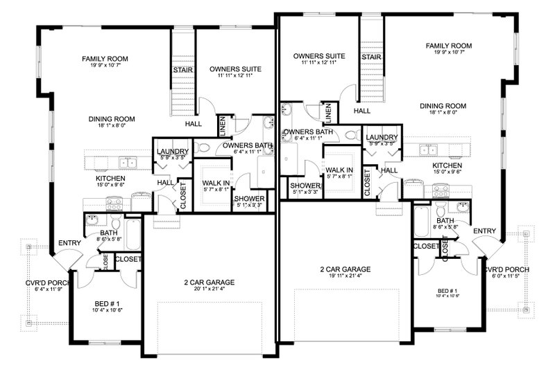 Home Plan - Floor Plan - Main Floor for Craftsman House Plan #1060-312 - 4 bed, 3 bath
