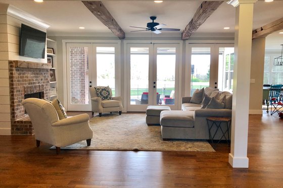 Interior - Family Room for Farmhouse House Plan #928-350 - 4 bed, 4 bath