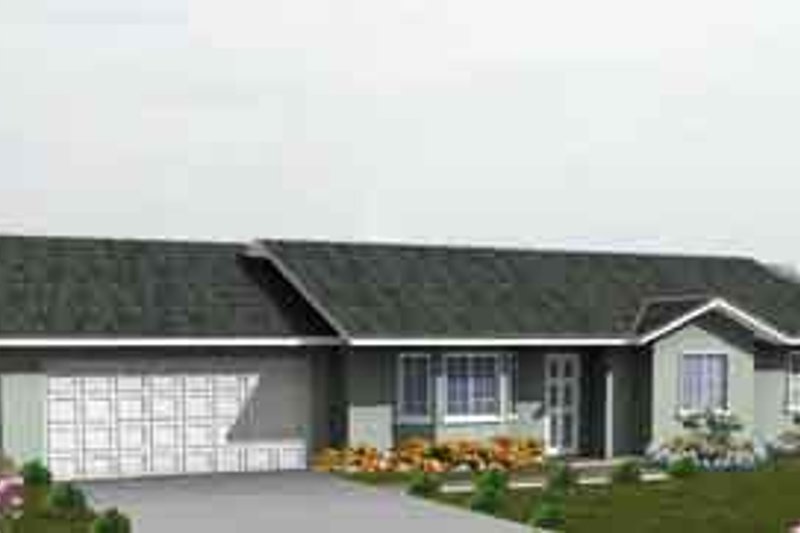 Architectural House Design - Ranch Exterior - Front Elevation Plan #1-225