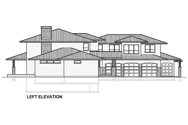Architectural House Design - Exterior - Other Elevation 1 for Contemporary House Plan #126-285 - 4 bed, 3 bath