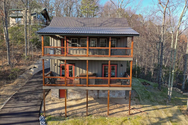 Architectural House Design - Exterior - Rear Elevation for Cabin House Plan #123-119 - 2 bed, 2.5 bath